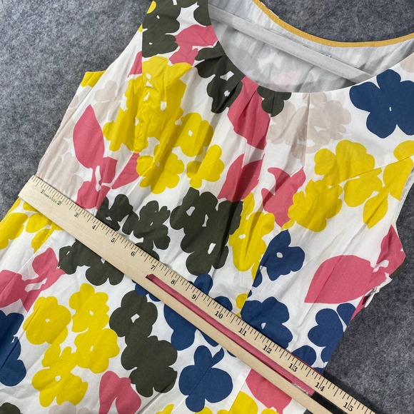 Boden Mini Dress 4 Floral Spring Shift Sleeveless Preppy - Picture 6 of 9